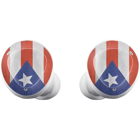 Puerto Rico Flag Distressed Galaxy Buds Plus Skin